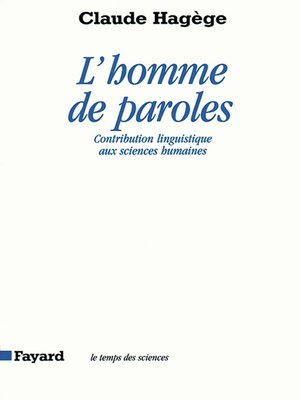 cover image of L'Homme de paroles